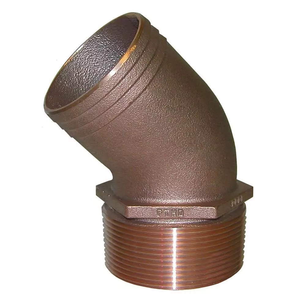 GROCO 2″ NPT Bronze 45 Degree Pipe to 2″ Hose [PTHD-2000]