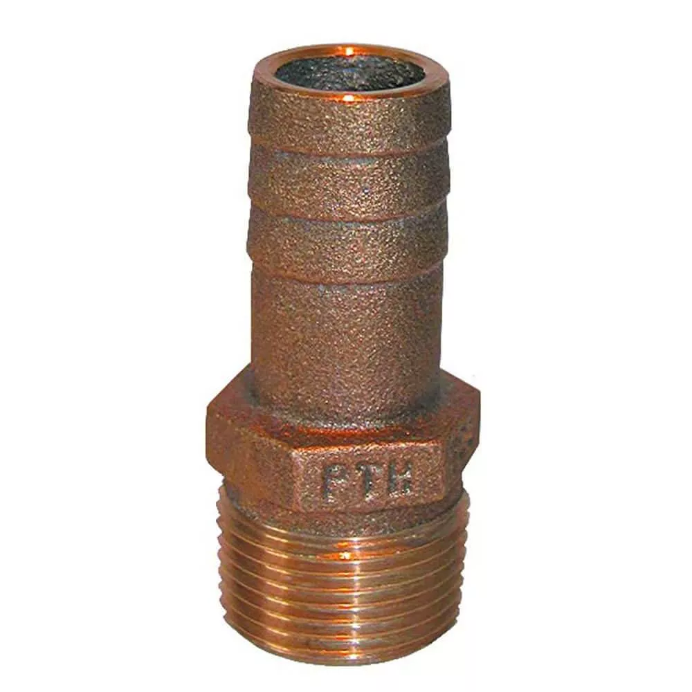GROCO 2″ NPT x 2″ ID Bronze Pipe to Hose Straight Fitting [PTH-2000]