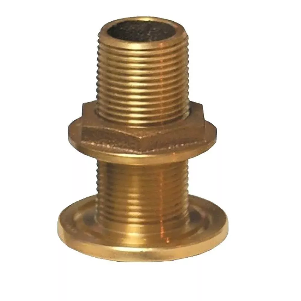 GROCO 3/4″ NPS NPT Combo Bronze Thru-Hull Fitting w/Nut [TH-750-W]