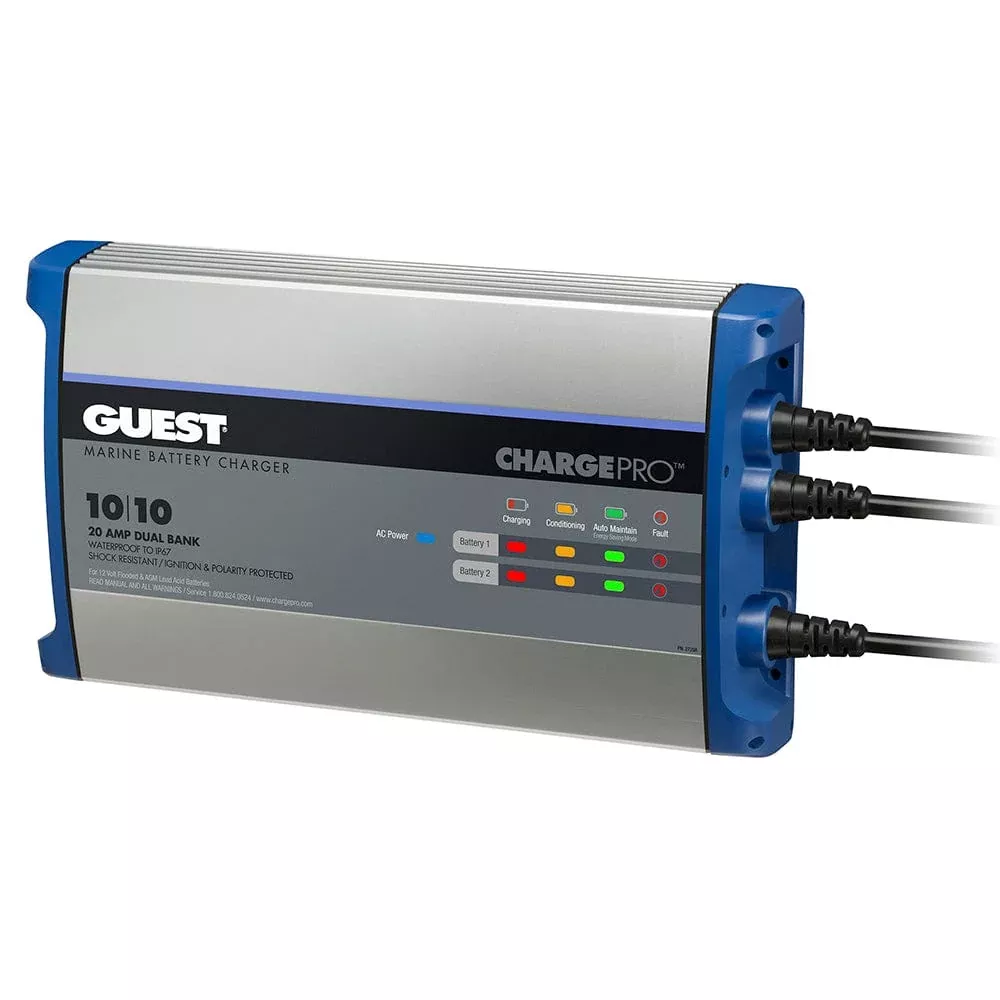Guest On-Board Battery Charger 20A / 12V – 2 Bank – 120V Input