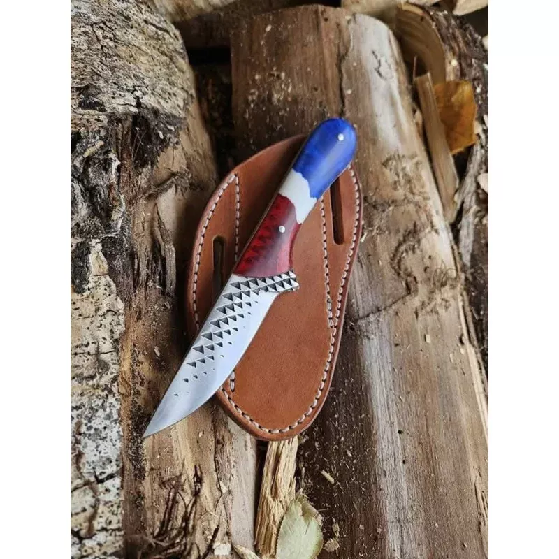 Handcrafted Western Knives USARasp Tool Blade & Epoxy Resin Handle