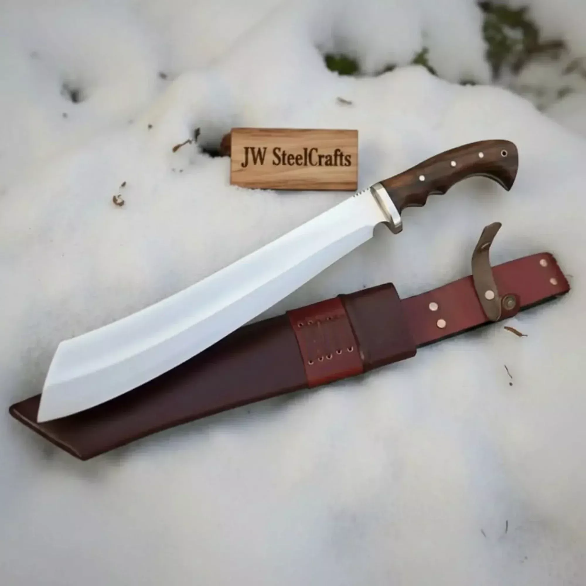 Handmade Survival Bowie Knife 11-Inch High Carbon Steel Blade