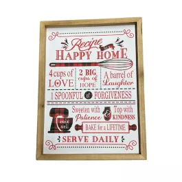 Hanna’s Handiworks Happy Home Recipe Sign