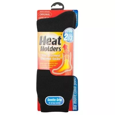 Heat Holders Women’s Camellia Solid Crew Sock Black #LHHORGBLK
