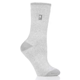 Heat Holders Women's Viola LITE™ Twist Crew Socks - Light Grey - 5-9