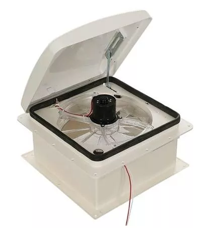 Heng's Zephyr Hi-Performance Powered RV Roof Vent - White• SV1112-G4