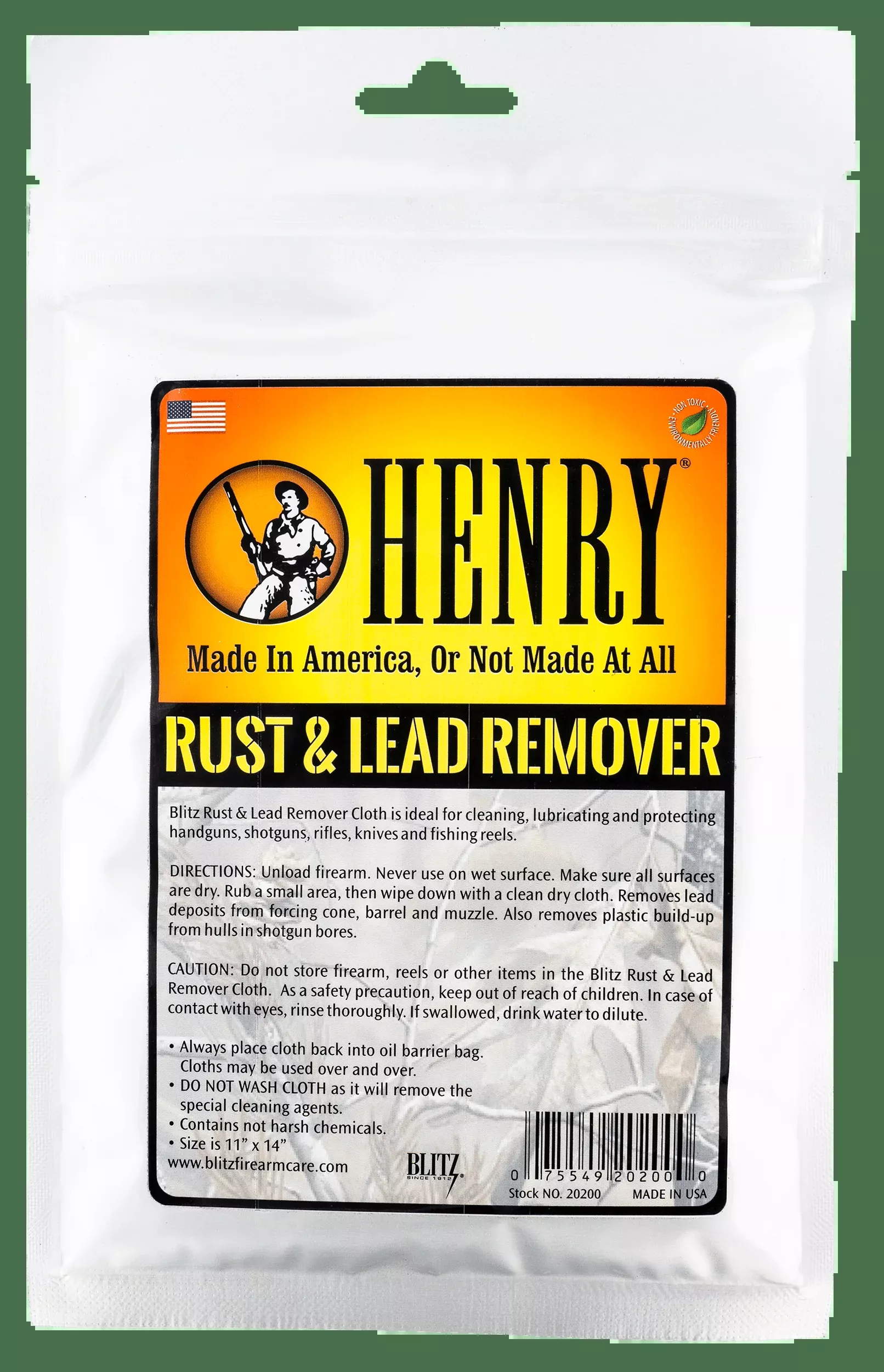 Henry Rust & Lead Remover Cloth, Henry 20200pcRust And Lead Remover Cloth