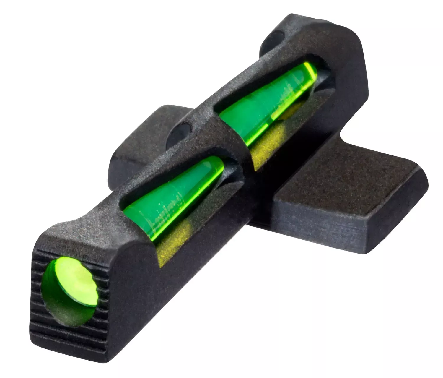 HiViz LiteWave Front Sight Interchangeable Green, Red, White Fiber Optic LitePipe Black Frame for Ruger SP101, P-Series (Except P-345 & SP101 327 Fed)
