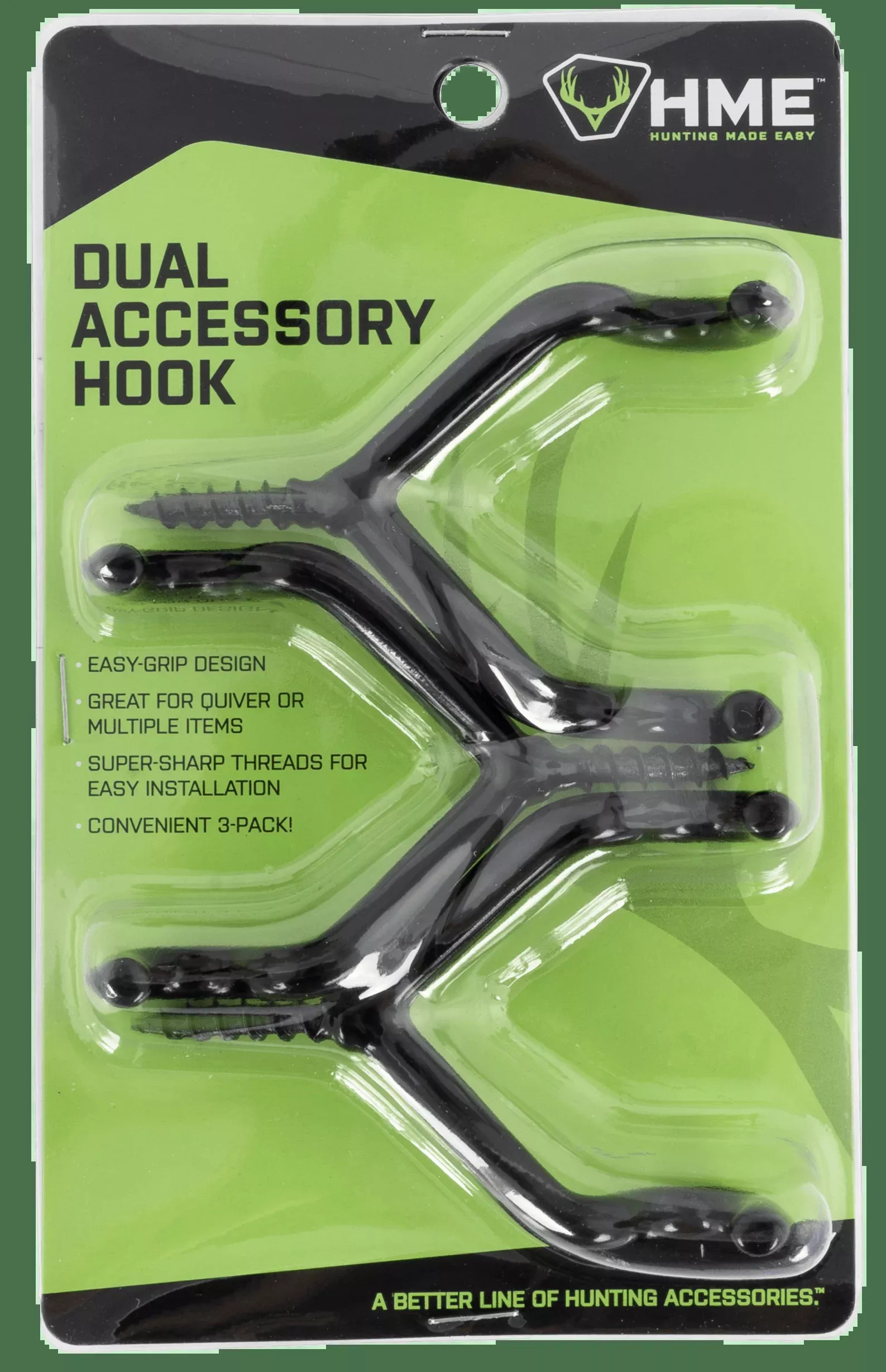 Hme Accessory Hook, Hme Dah-3Dual Acc Hook 3pk