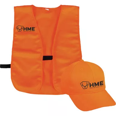 Hme Orange Vest & Hat Combo One Size