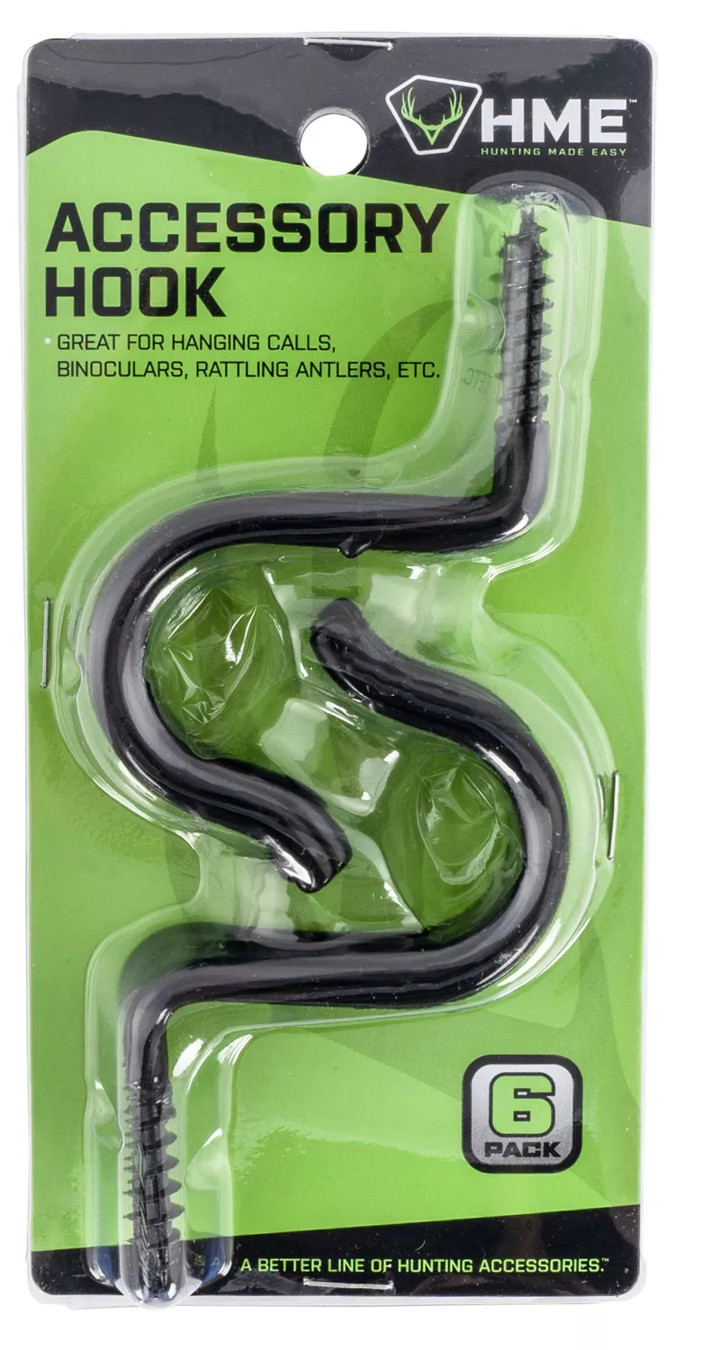 HME Single Accessory Hook 6pk #HME-SAH-6