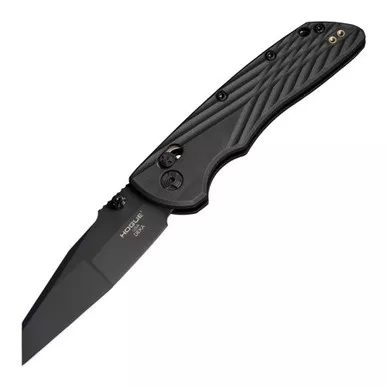 Hogue 24366 Deka ABLE Lock Folder Knife 3.25" Black CPM MagnaCut Modified Wharncliffe Blade, Black Polymer Frame