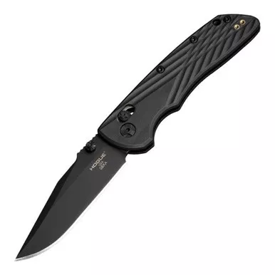 Hogue 24376 Deka ABLE Lock Folder Knife 3.25″ Black CPM MagnaCut Clip Point Blade, Black Polymer Frame