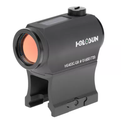Holosun HE403C-GR Solar/Battery Powered 20mm Micro Green Dot Sight