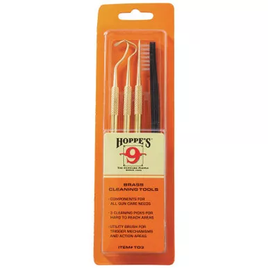 Hoppe's T03 Brass Gun Cleaning Picks (4-Pack)