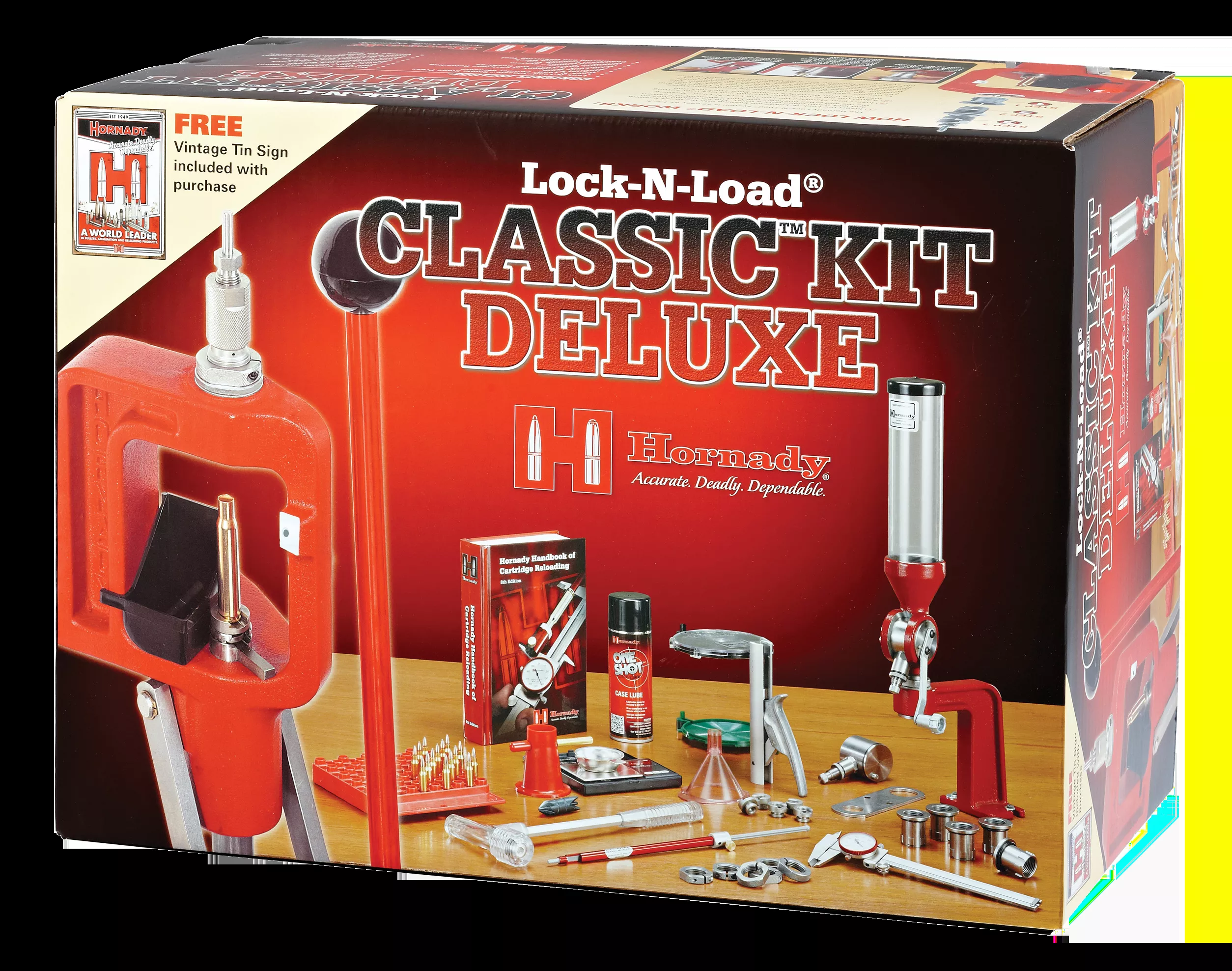 Hornady 085010 Lock-N-Load Classic Deluxe Kit Cast Iron/Hard Plastic