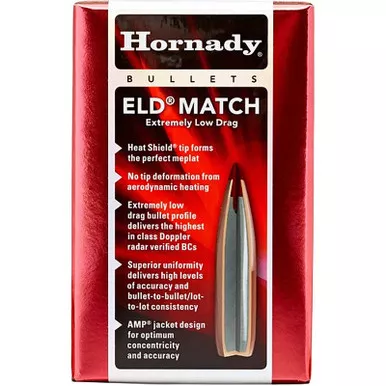 HORNADY 26100 6.5MM .264 100 GR ELD MATCH 100 CT.
