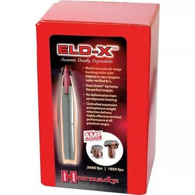 HORNADY 3078 30 CAL .308 220 GR ELD-X 100 CT.