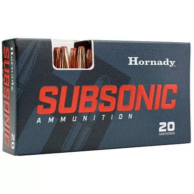 Hornady 82247 Subsonic 450 Bushmaster 395 GR Sub-X 20 Rounds