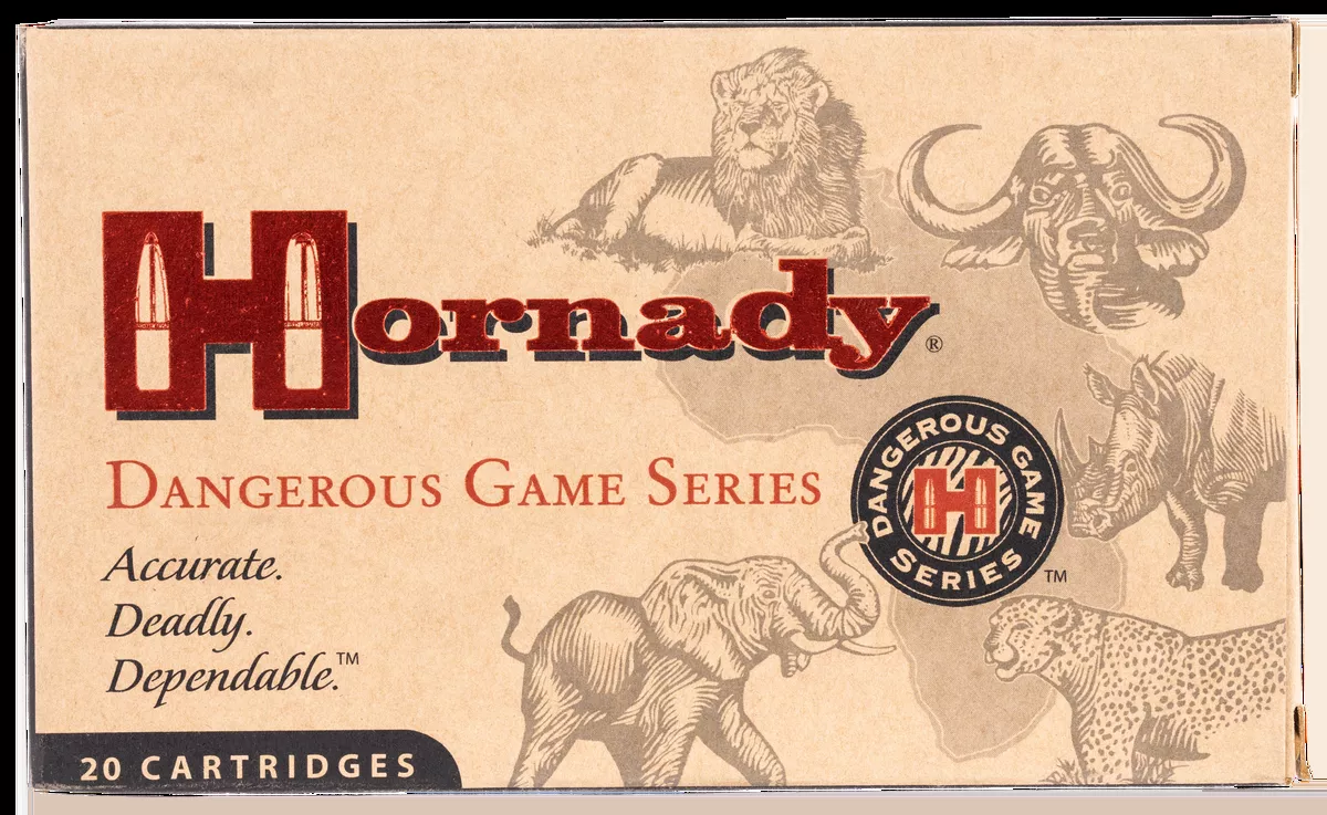 Hornady Dangerous Game 9.3mmx62 Mauser 286 gr InterLock Spire Point-Recoil Proof 20 Bx