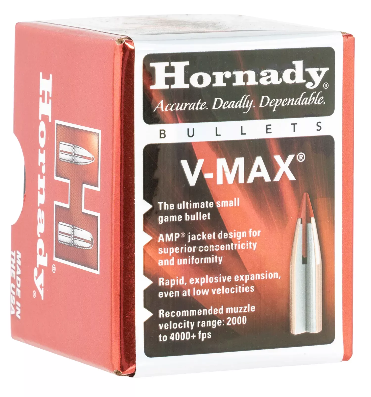 Hornady V-Max.22 Cal .224 55 gr V-Max 100 Per Box