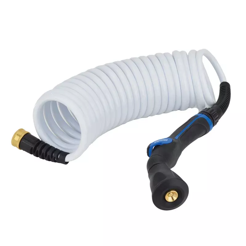 HoseCoil Skipper Spray System w/20′ 3/8 Hose – White