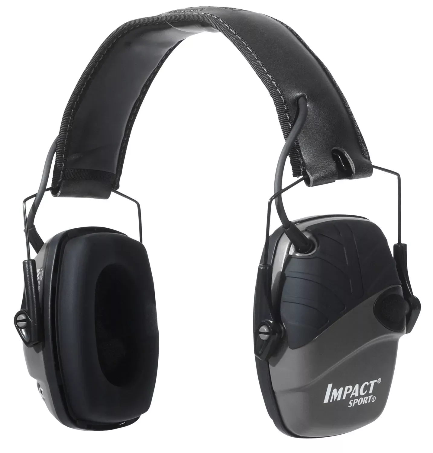 Howard Leight Impact Sport Electronic Muff 22 dB Over the Head Gray Ear Cups for Adults