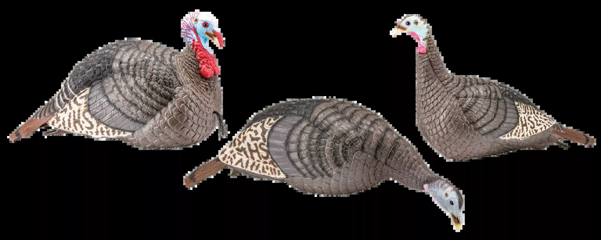 HS Strut Strut-Lite Flock Wild Turkey Decoys – 3 Pack