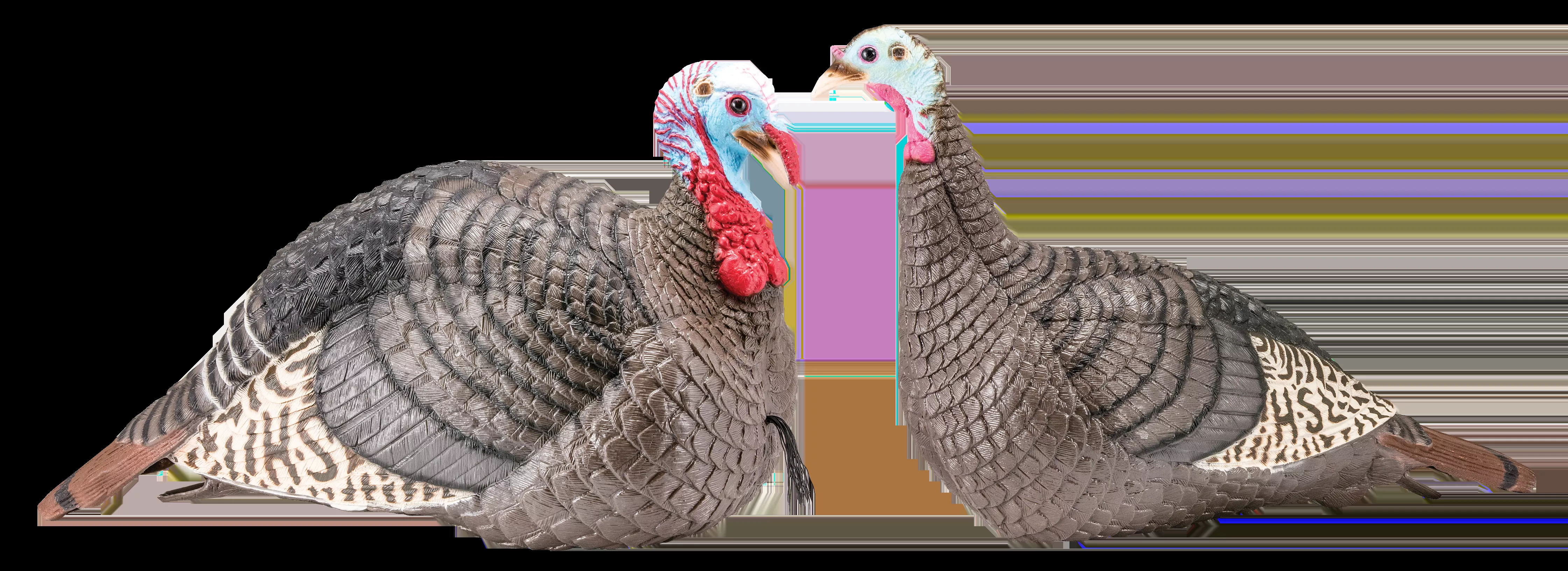 HS Strut Strut-Lite Jake & Hen Combo Wild Turkey Species Multi Color Synthetic