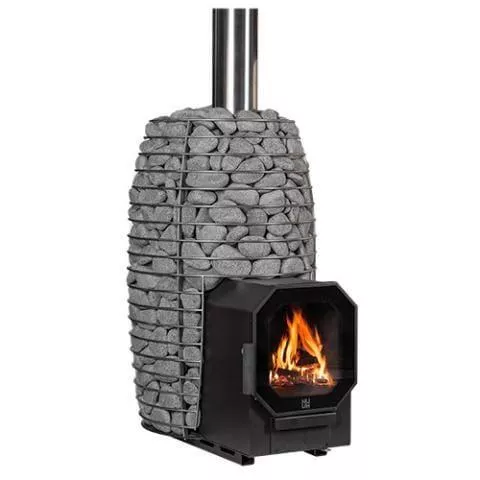 HUUM HIVE Flow LS 9.8kW Wood-Burning Sauna Stove w/ Firebox Extension
