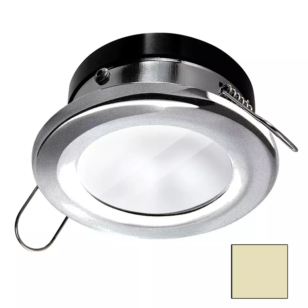 i2Systems Apeiron 4.5W Spring Mount Light Round – Warm White – Brushed Nickel Finish