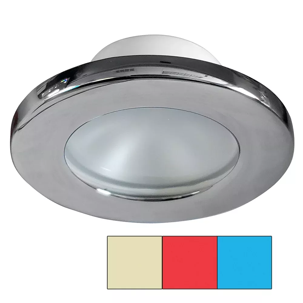 i2Systems Apeiron A3120 Screw Mount Light – Red, Warm WhiteBlue – Chrome Finish [A3120Z-11HCE]