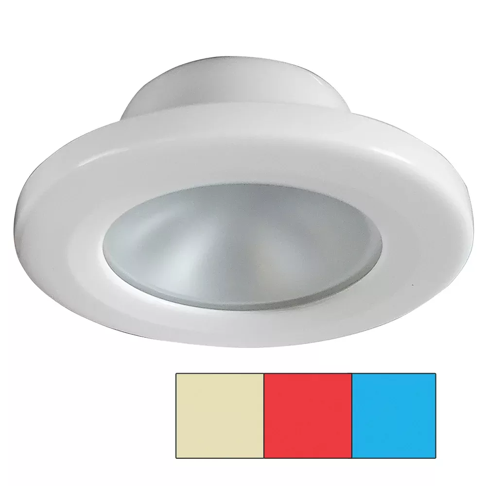 i2Systems Apeiron A3120 Screw Mount Light – Red, Warm WhiteBlue – White Finish [A3120Z-31HCE]