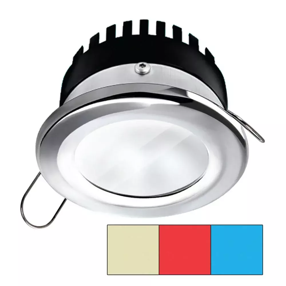 i2Systems ApeironPro A503 - 3W - Round - Cool White/Red/Blue - Round - Off White Finish - A503-51AAG-HE