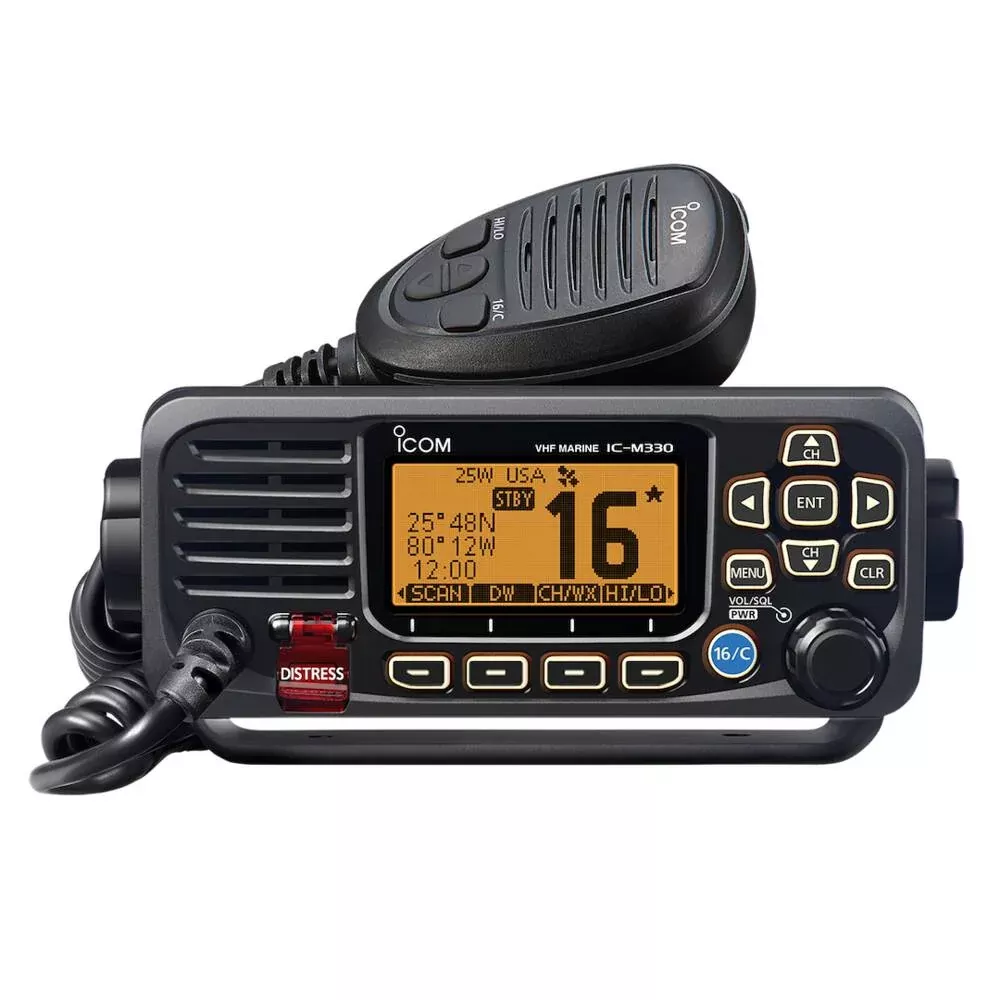 Icom Ultra Compact VHF with GPS, Black• M330G BLACK