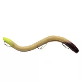 Ike-Con Regular Pre-Rigged Worm- 6.25" - Nightcrawler
