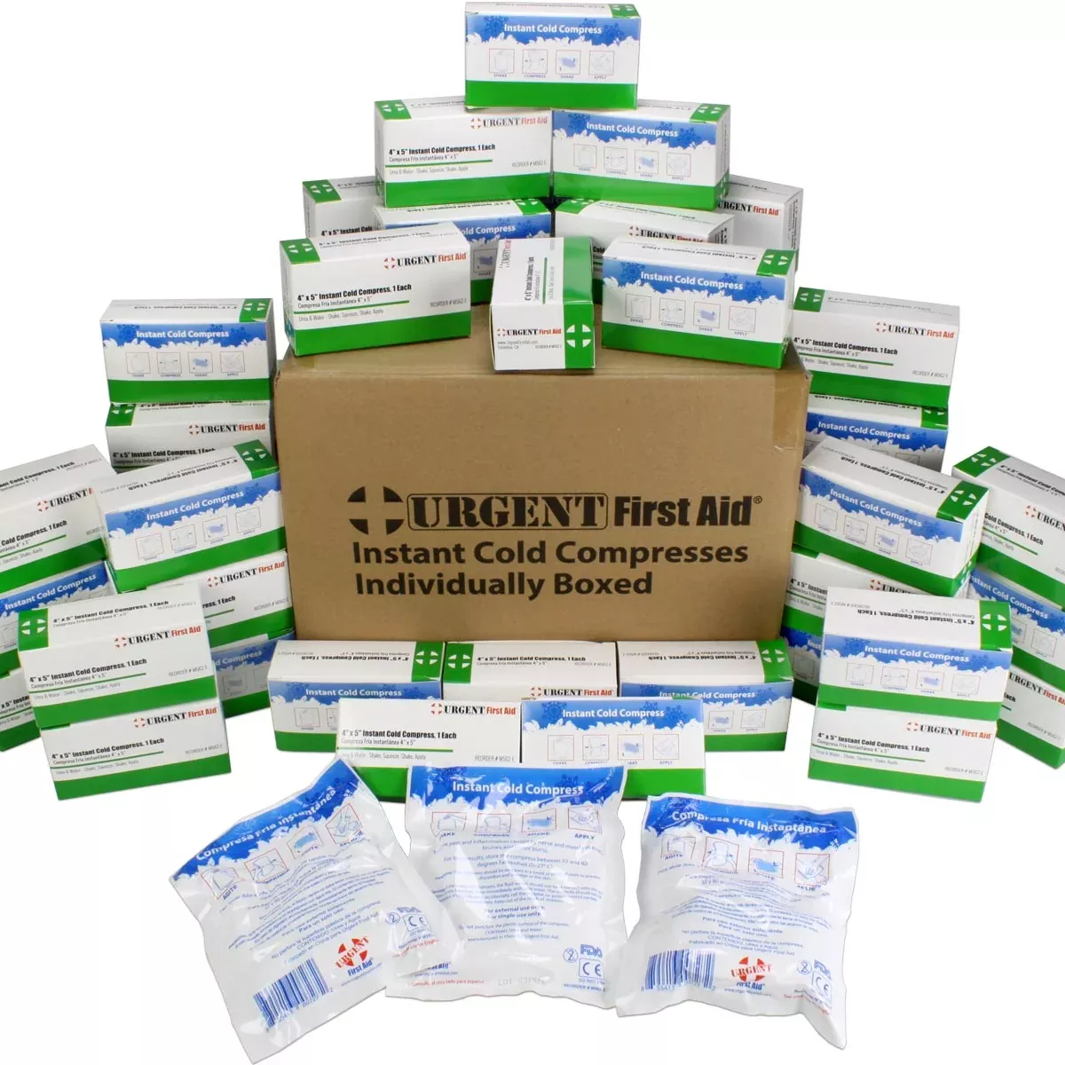 Instant Cold Compress, Boxed 4"x5" - 50 Per Case
