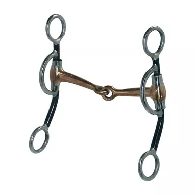 INTREPID INTERNATIONAL Copper Snaffle 5in Short Shank Training Bit (240644)