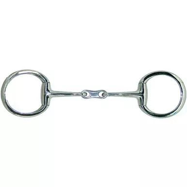 INTREPID INTERNATIONAL Coronet French Link Flat Ring Eggbutt 4.5in Snaffle Bit (212218)