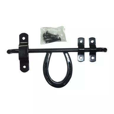 INTREPID INTERNATIONAL Horseshoe Black Barn Door Latch (BD102)