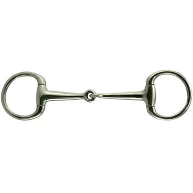 INTREPID INTERNATIONAL Stainless Steel Eggbutt Round Ring 5in Snaffle Bit (211292)