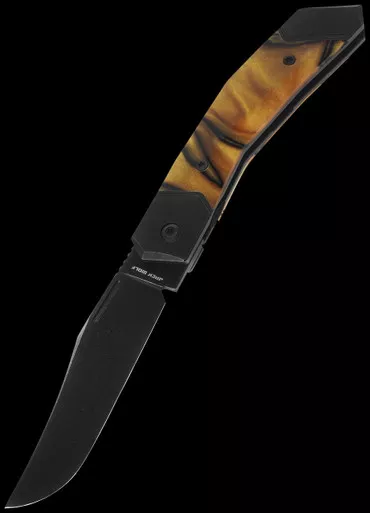 Jack Wolf Knives Bionic Jack Kirinite Liquid Gold Folding Knife