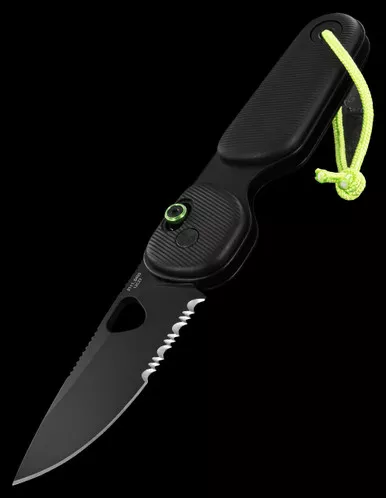 The James Brand 'The Redstone' Black Folding Knife Part-Serrated