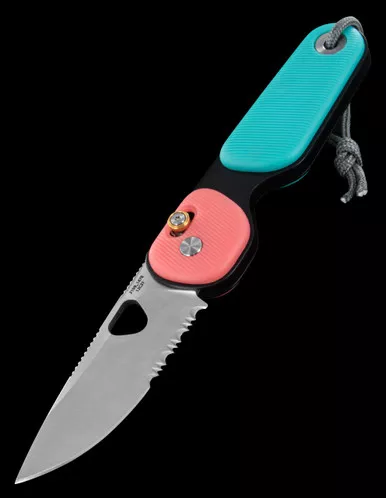 The James Brand 'The Redstone' Stainless Coral Turquoise Folding Knife