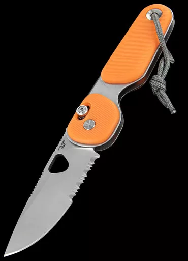 The James Brand 'The Redstone' Stainless Part-Serrated Folding Knife