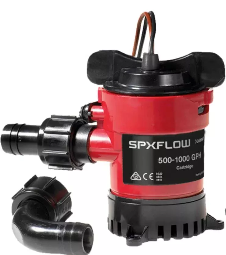 Johnson Pump 12V 750 GPH Electric Impeller Submersible Bilge Pump• 32703