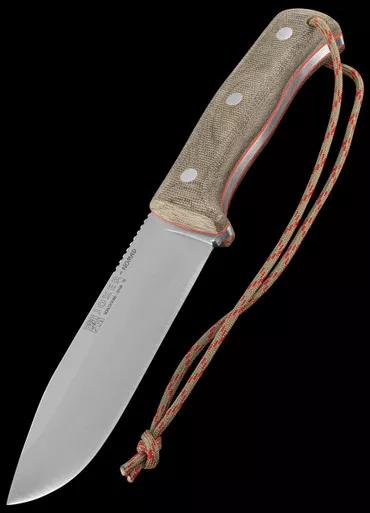 Joker Nomad - Micarta 12.7cm Bushcraft & Survival Fixed Blade Knife