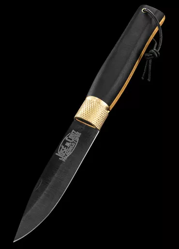 Jose da Cruz Black Blade Wood INOX Folding Knife