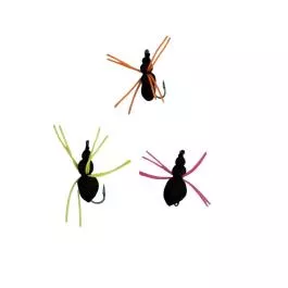 K&E Tackle Floating Spider - 3 Pack - Size 10 - Black