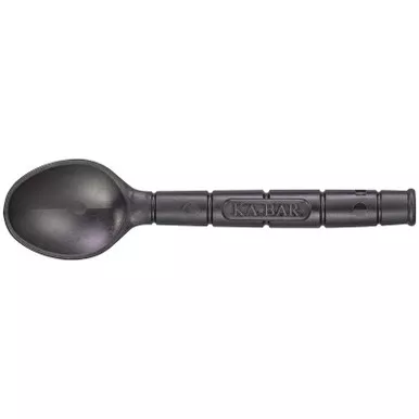 KA-BAR 9924 Krunch Spoon/Straw Utensil for Soup & Cereal, Black